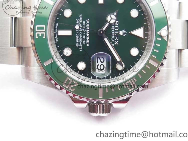 MiroTime 0523 Submariner 116610 LV Green Ceramic ZRF 1:1 Best Edition on SS Bracelet VR3135 (CF Bezel) EasyMatch 2761